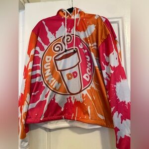 Dunkin Donuts Super Rare Logo Tie Dye Hoodie NWT - Brand New - XL Sweatshirt